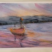 Mi proyecto del curso: Pintura en acuarela de paisajes marinos Ein Projekt aus dem Bereich Malerei, Aquarellmalerei und Naturalistische Illustration von javi2332 - 29.05.2023