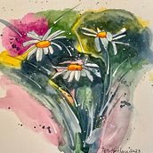 Daisies. Traditional illustration project by Patty - 06.03.2023