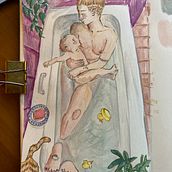 My project for course: Exploratory Sketchbook: Find Your Drawing Style. Traditional illustration, Sketching, Creativit, Drawing, Watercolor Painting, Sketchbook, and Gouache Painting project by Caitlin Malone - 06.04.2023