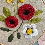 Mis flores preferidas. Projekt z dziedziny  Haft użytkownika Natalia Fernández - 18.03.2021
