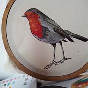 Mi proyecto del curso: Pintar con hilo: técnicas de ilustración textil. Traditional illustration, Embroider, and Textile Design project by Caro Lita - 06.04.2023