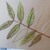 Les feuilles mortes. Un proyecto de Bordado y Papercraft de renatatrtikova - 04.06.2023