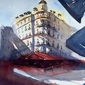 My project for course: Architectural Sketching with Watercolor and Ink. Un progetto di Bozzetti, Disegno, Pittura ad acquerello, Illustrazione architettonica, Sketchbook e Illustrazione con inchiostro di c_mcnally - 04.06.2023