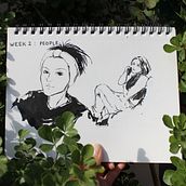 Uno al día: People. Traditional illustration, and Sketching project by Mei-Shuen Wu Kuo - 06.04.2023