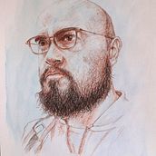 Autorretrato. Fine Arts, Sketching, Drawing, Portrait Drawing, Realistic Drawing, and Artistic Drawing project by Jorge Orlando Moctezuma Hernández - 06.04.2023