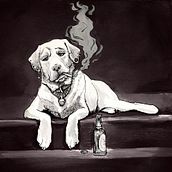 Inktober 2022 - Bad Dog. Un progetto di Illustrazione tradizionale di Léa Fernandez - 21.10.2022