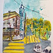 Urban sketching: crea paisajes urbanos expresivos Un curso de eleanor doughty , Ilustradora. Traditional illustration project by tcalixto - 06.04.2023