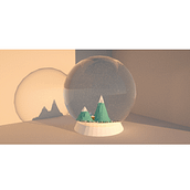 Bola de nieve. Design, 3D, Character Design, Graphic Design, 3D Animation, and 3D Modeling project by Lucía Laula Choza - 06.05.2023