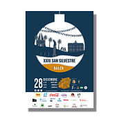 San Silvestre. Design, Traditional illustration, Advertising, Poster Design, Events, Graphic Design, Marketing, Vector Illustration, Drawing, Creativit, and Digital Illustration project by Lucía Laula Choza - 06.05.2023