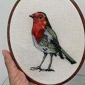 Mi proyecto del curso: Pintar con hilo: técnicas de ilustración textil. Traditional illustration, Embroider, and Textile Design project by Maria E Vivas - 06.03.2023