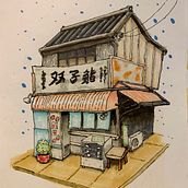 My project for course: Expressive Architectural Sketching with Colored Markers. Sketching, Drawing, Architectural Illustration, Sketchbook & Ink Illustration project by Torrin Nelson - 06.06.2023