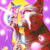 Space cat. Graphic Design project by ibertalexisv - 06.06.2023
