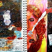Ventana Interior. Traditional illustration, Drawing, Watercolor Painting, Children's Illustration, and Gouache Painting project by Nancy Monzón - 09.30.2023