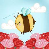 Abei la abeja . Un progetto di Illustrazione tradizionale di Brenda Mariel Arias Sánchez - 03.06.2023