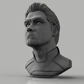 Homelander - proyecto del curso: Retrato 3D realista con ZBrush y KeyShot. Un progetto di 3D, Modellazione 3D e Character design 3D di Kalel Juárez Padilla - 05.06.2023