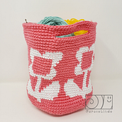 Tapestry: Bolsa para estambre. Un progetto di Design di accessori, Pattern design, Fiber Art, DIY, Uncinetto e Textile Design di Ceci M - 05.06.2023