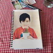 Mi proyecto del curso: Retrato artístico en acuarela. Fine Arts, Painting, Watercolor Painting, and Portrait Drawing project by eprietocastro - 06.04.2023