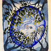Mijn project van de cursus: Fantasielandschappen schilderen met gouache. Een project van Traditionele illustratie, Schilderij y Schilderen met gouache van Tonneke Van Roosmalen - 07.06.2023