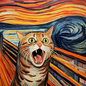 The cats art. Traditional illustration, Arts, Crafts, Fine Arts, Creativit, and Digital Painting project by Inbal Weisman - 06.06.2023
