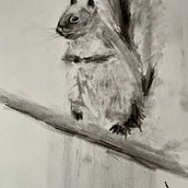Mi proyecto del curso: Dibujo expresivo con carboncillo. Un projet de Beaux Arts, Dessin, Dessin de portrait et Illustration naturaliste de Asier Atxalandabaso Markina - 06.07.2023
