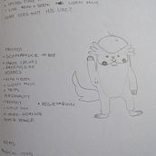 Magiczny zwierz - moja pierwsze przygoda w grafice. Traditional illustration, and Character Design project by m.sanetra2102 - 06.07.2023