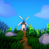 Mi proyecto del curso: Modelado de escenarios low poly para videojuegos. 3D, e Modelagem 3D projeto de Julian Gonzalez Alzate - 10.06.2023