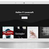 Web de la escritora ficticia Hellen P. Lovecraft. Web Design, Web Development, CSS, HTML, Digital Product Design, and Programming project by Elena Rodríguez - 06.08.2023
