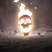 Flaming Skull. Un proyecto de Animación de Deepesh Patel - 31.05.2022