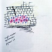 Flowers on the wall. Traditional illustration project by Marta Hålska - 06.09.2023