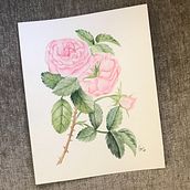 Ilustraciones florales para Dahlia Café. Watercolor Painting, and Traditional illustration project by Paulina De la Rosa - 06.10.2023