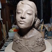 Mi proyecto del curso: Introducción a la escultura figurativa con arcilla. Fine Arts, and Sculpture project by Verónica Rodríguez - 06.10.2023