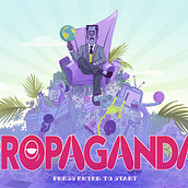 Propaganda a video game project. Traditional illustration, Design, Character Design, Art Direction, UX / UI, and Animation project by léa Ennaji - 06.10.2023