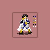 Mi proyecto del curso: Animación de personajes en pixel art para videojuegos.. Character Animation, Video Games, Pixel Art, and Game Development project by Rich Frs - 06.09.2023