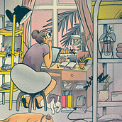 Daydreaming . Traditional illustration project by Sam W - 06.11.2023