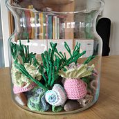Mój projekt z kursu: Stwórz na szydełku marynistyczne ozdoby. Accessor, Design, Arts, Crafts, Fiber Arts, Crochet, and Textile Design project by ewelinarog - 06.11.2023