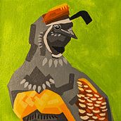 My project for course: Stylized Acrylic Painting: Explore Color and Shape. Painting, Acr, and lic Painting project by Sara Wheatcroft - 06.08.2023