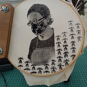  proyecto del curso: Bordado en fotografías sobre tela. Un proyecto de Collage, Papercraft, Estampación, Bordado, DIY, Diseño textil y Fotografía de Tania Garcia Alvarado - 09.06.2023