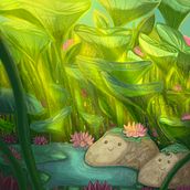 My project for course: Atmospheric Scenes in Procreate: Paint with Color and Light. Traditional illustration, and Digital Illustration project by popova_irina - 06.12.2023