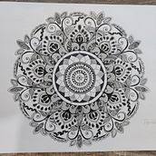 My project for course: The Art of Mandala Drawing: Create Geometric Patterns. Drawing & Ink Illustration project by Mandakini Kaul - 06.09.2023