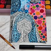 Autorretrato andiieblue by andybutnotwarhole . % Andrea González Hernández tarafından hazırlanan Geleneksel illüstras, on, Yaratıcılık, Çizim, Dijital Çizim, Ve Eskiz defteri projesi - 05.31.2023