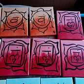 Chakra lotus with symbol. Een project van  Ontwerp van Jennifer Blocker - 14.06.2023