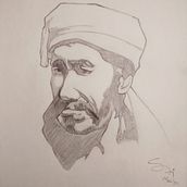 Esboço de rosto masculino. Un projet de Dessin au cra, on, Beaux Arts, Dessin, Dessin réaliste , et Dessin artistique de Santiago - Amescua - 14.06.2023
