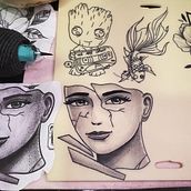 Mi proyecto del curso: Tatuaje para principiantes. Tattoo Design project by Alejandro Victoria - 06.14.2023