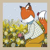 Mr. fox found a new friend. Un projet de Illustration traditionnelle de Sanne Groenewoud - 14.06.2023