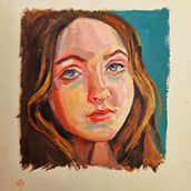 My project for course: Portrait Painting with Oil: Explore Light and Shade. Fine Arts, Painting, and Oil Painting project by FLORENCE LAURENT - 06.14.2023