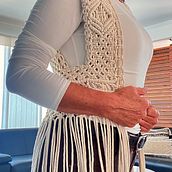 Mi proyecto del curso: Macramé: crea prendas de ropa únicas. Accessor, Design, Arts, Crafts, Fiber Arts, Macramé, and Textile Design project by Monica Uribe - 06.14.2023