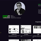 Mi portafolio web. Programming, IT, Web Design, and Web Development project by Luis Evelio Garcia Rodriguez - 06.02.2022