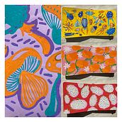 My project for course: Botanical Patterns in a Sketchbook: Conquer the Blank Page. Ilustração tradicional, Pattern Design, Ilustração botânica, e Sketchbook projeto de Mastura Khamro - 14.06.2023