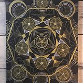 Cosmic Geometry. Un projet de Illustration traditionnelle, Carnet de croquis , et Beaux Arts de jen_amile - 14.06.2023