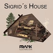 La Casa de Sigrid, Mi proyecto del curso: Desarrollo visual desde cero: ilustra escenarios imaginarios. Un proyecto de Dibujo, Ilustración digital, Concept Art y Dibujo digital de Francisco Javier Llobregat Garcia - 15.06.2023